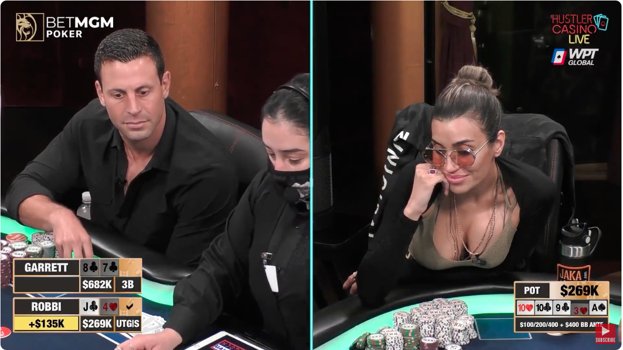 Robbi Jade Lew hero call on Hustler Casino Live