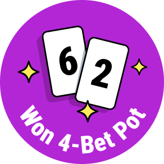 Won 4-Bet Pot with 62o