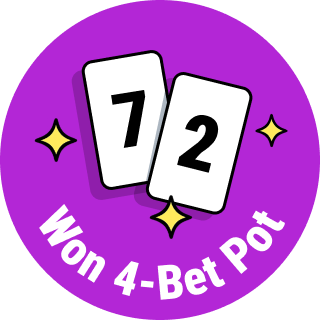 Won 4-Bet Pot with 72o