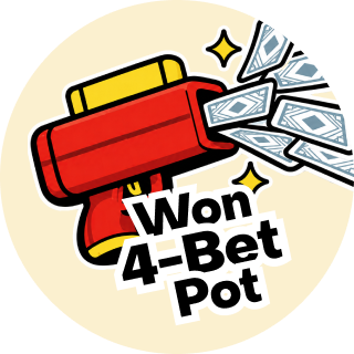 Won 4-Bet Pot with All Preflop Hands