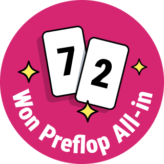 Won Preflop All-in with 72o