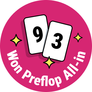 Won Preflop All-in with 92o