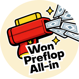 Won Preflop All-in with All Hands