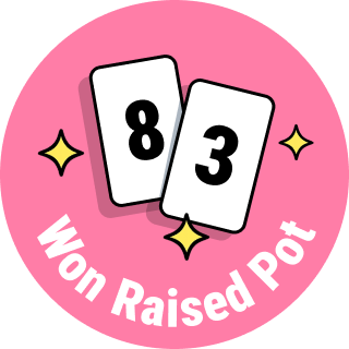 Won Raised Pot with 83o
