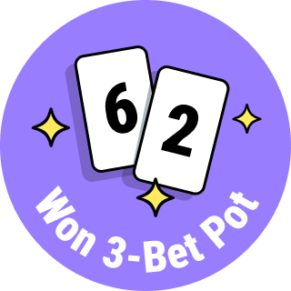 Won 3-Bet Pot with 62o