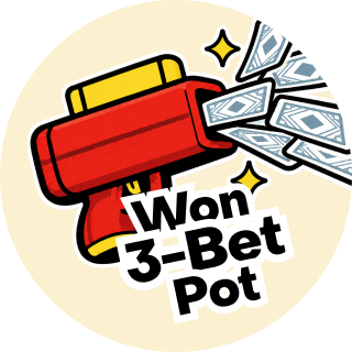 Won 3-Bet Pot with All Preflop Hands
